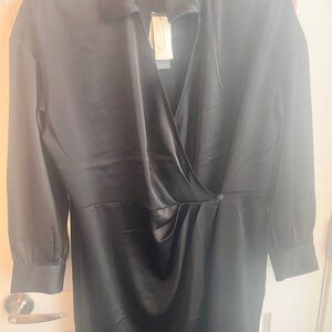 Banana republic Elegant Black Wrap Dress